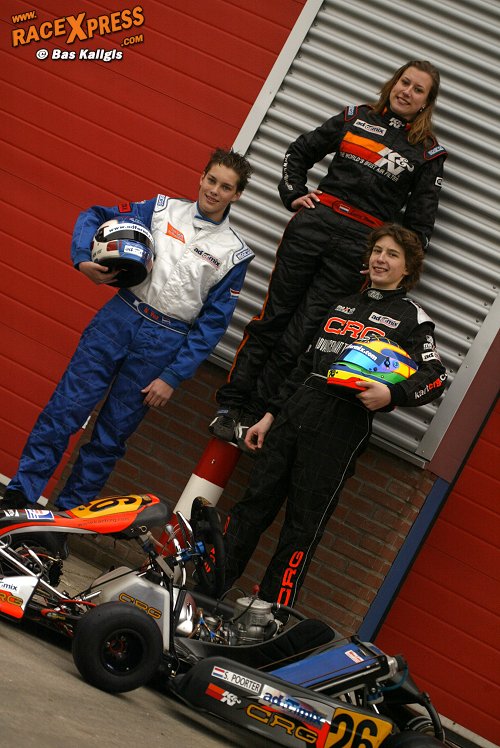 Van links naar rechts; Niek Vos, Laura Poorter en Sebastiaan Poorter